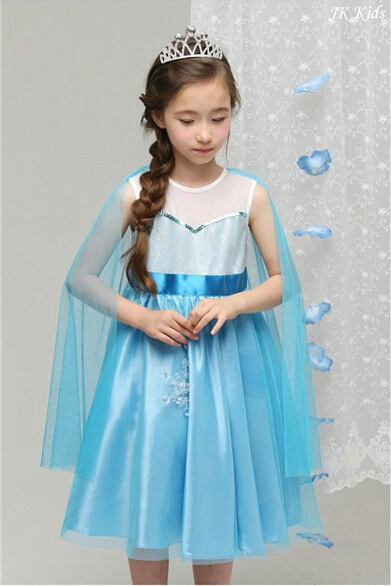F68019 Frozen pretty mesh princess dress